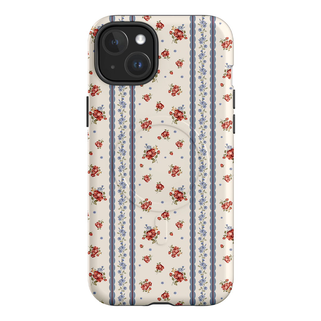 Rose Stripe Printed Phone Cases iPhone 15 Plus / Armoured MagSafe by Kasiags Art - The Dairy