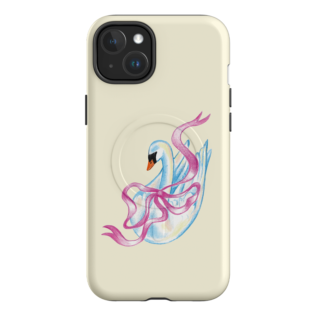 Satin Swan Printed Phone Cases iPhone 15 Plus / Armoured MagSafe by Femke Studio - The Dairy