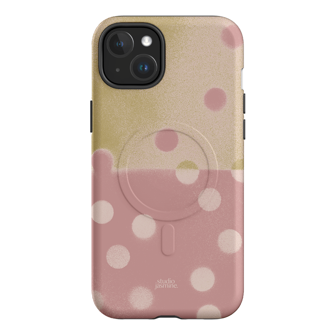 Strawberry Polka Dot Printed Phone Cases iPhone 15 Plus / Armoured MagSafe by Jasmine Dowling - The Dairy