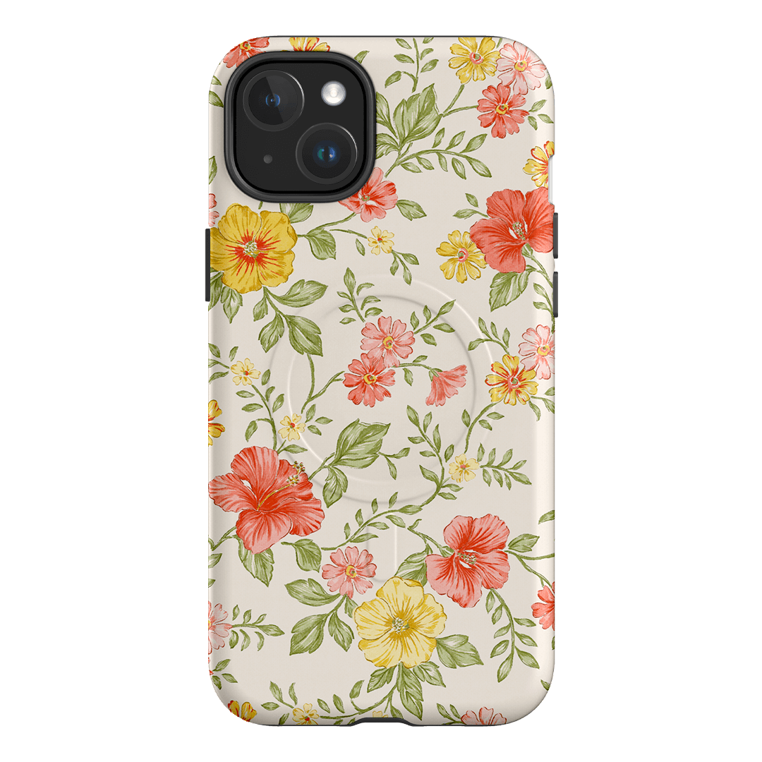 Hibiscus Printed Phone Cases iPhone 15 Plus / Armoured MagSafe by Oak Meadow - The Dairy