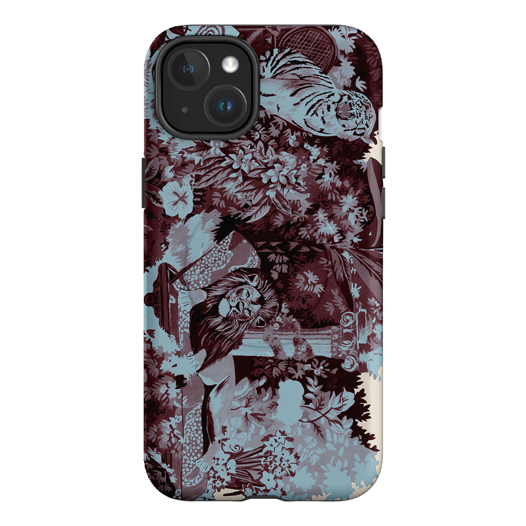 Tippi Blue Printed Phone Cases iPhone 15 Plus / Armoured MagSafe by Desmond & Dempsey - The Dairy