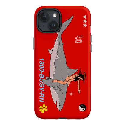 1800-Busy Rn in Red Printed Phone Cases iPhone 15 Plus / Armoured by Easty Beasty - The Dairy