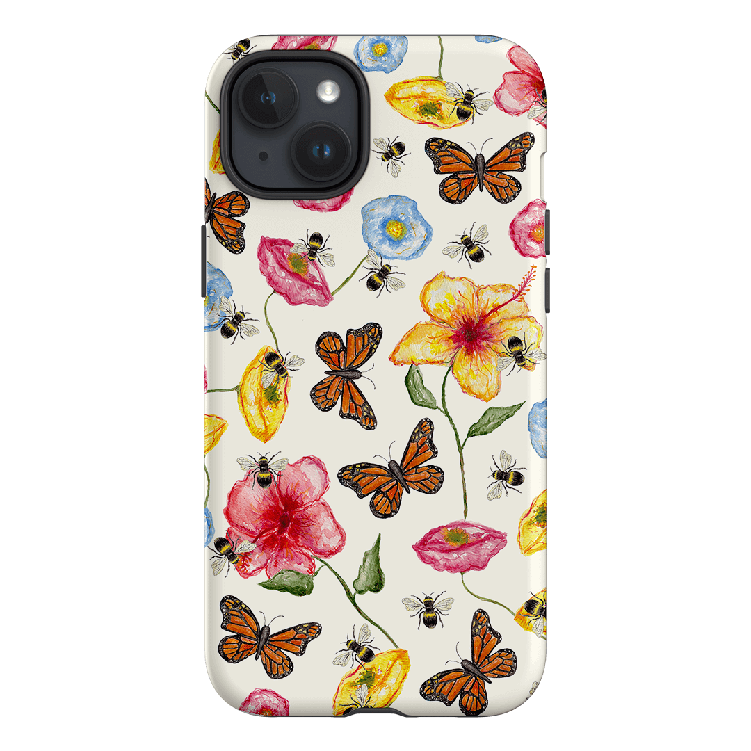 Butterflies & Bees Printed Phone Cases iPhone 15 Plus / Armoured by BG. Studio - The Dairy