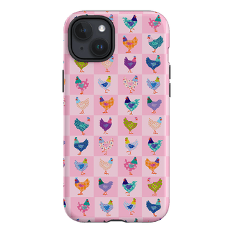 Checkered Chickens Printed Phone Cases iPhone 15 Plus / Armoured by Kayla Henley - The Dairy