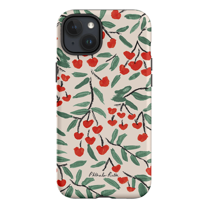 Cherry Love Printed Phone Cases iPhone 15 Plus / Armoured by Phthalo Ruth - The Dairy