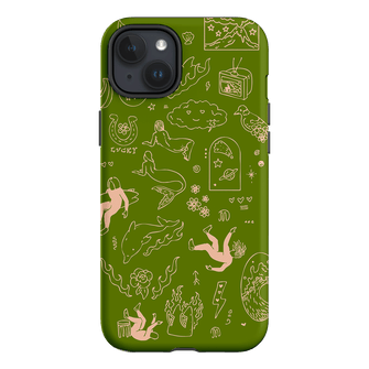 Easty Flash Green Printed Phone Cases iPhone 15 Plus / Armoured by Easty Beasty - The Dairy