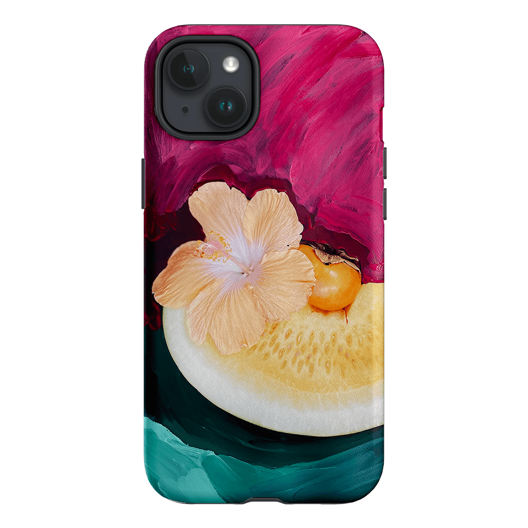 Hibiscus Melon Printed Phone Cases iPhone 15 Plus / Armoured by Nicole Nelius - The Dairy