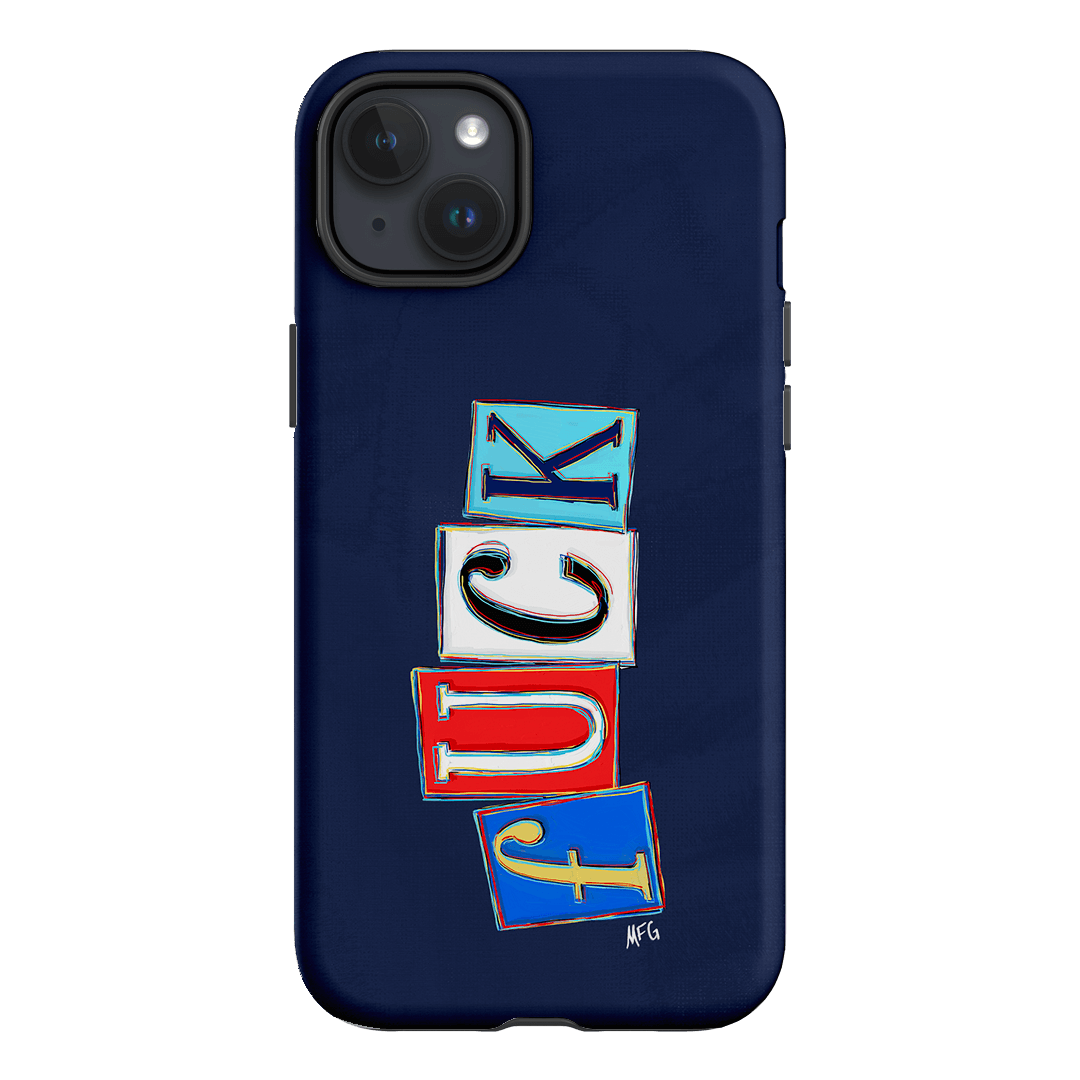 Lil Fcks Blue Printed Phone Cases iPhone 15 Plus / Armoured by Margarbs Art - The Dairy