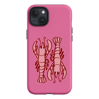 Lobster Love Pink Printed Phone Cases iPhone 15 Plus / Armoured by The Dairy - The Dairy
