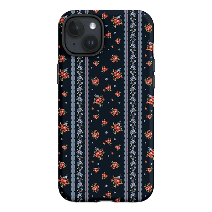 Midnight Stripe Printed Phone Cases iPhone 15 Plus / Armoured by Kasiags Art - The Dairy