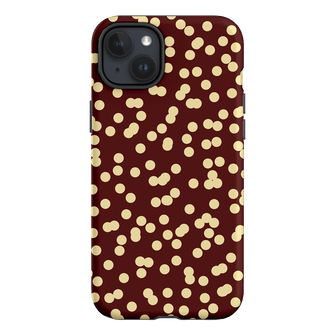Mini Confetti Burgundy Butter Printed Phone Cases iPhone 15 Plus / Armoured by Veronica Tucker - The Dairy