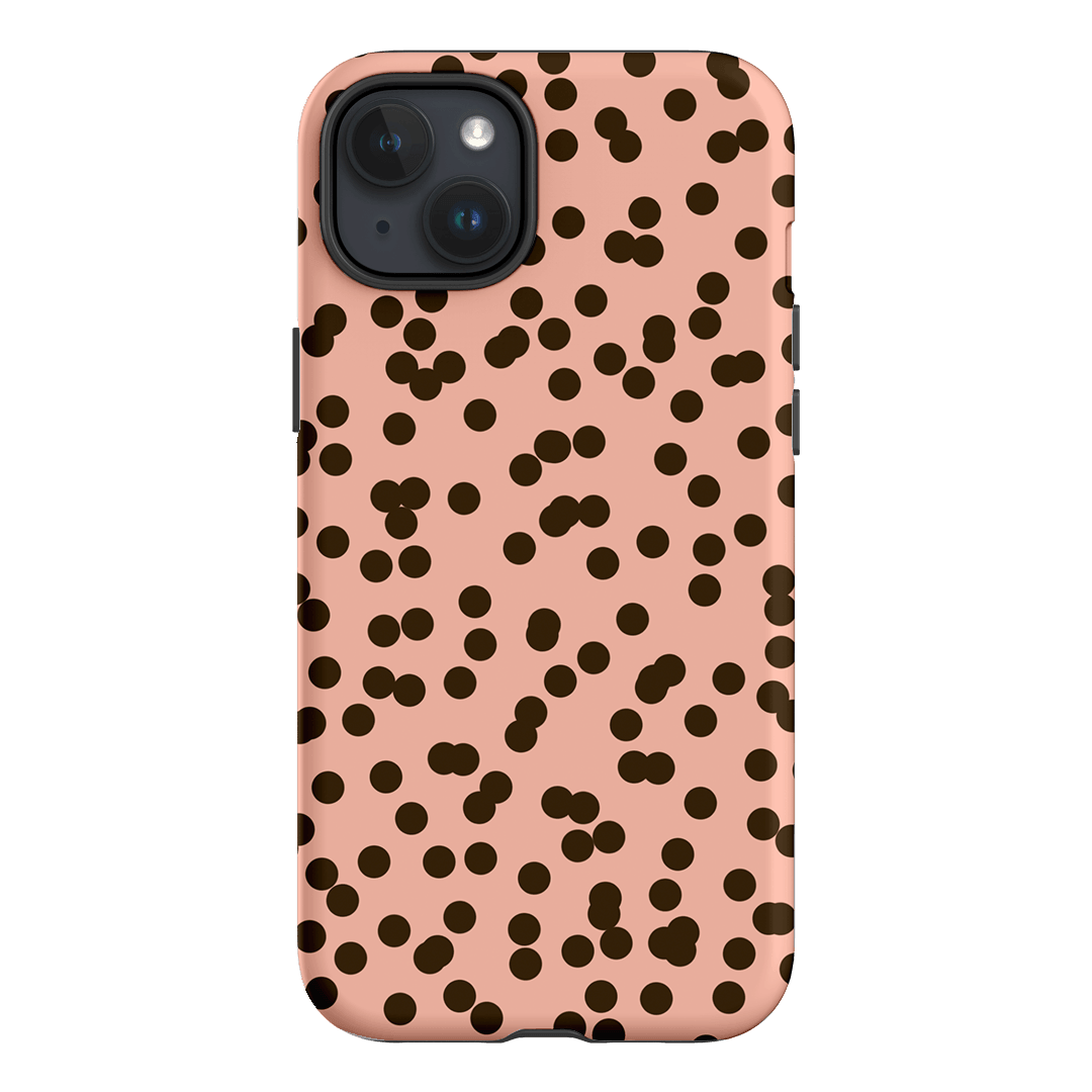 Mini Confetti Pink Chocolate Printed Phone Cases iPhone 15 Plus / Armoured by Veronica Tucker - The Dairy