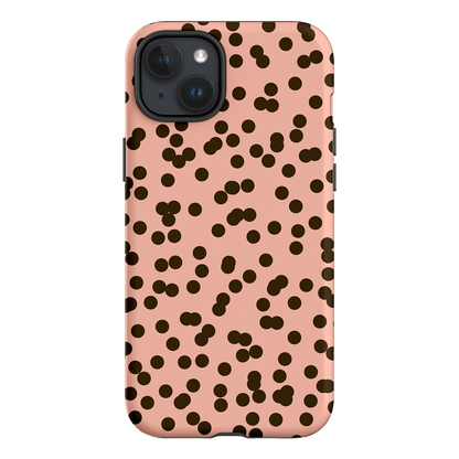 Mini Confetti Pink Chocolate Printed Phone Cases iPhone 15 Plus / Armoured by Veronica Tucker - The Dairy