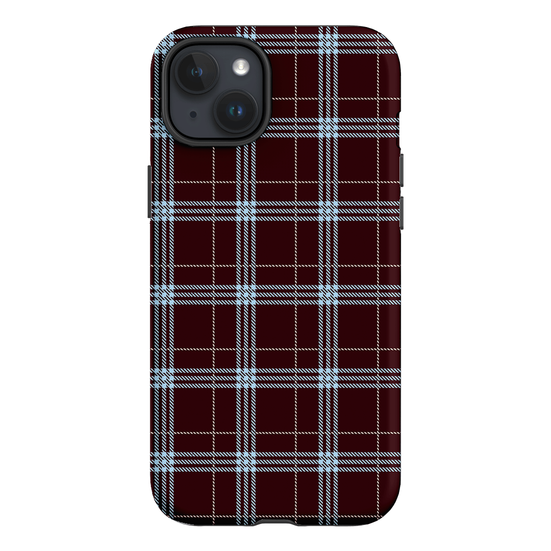 Mocha Plaid Printed Phone Cases iPhone 15 Plus / Armoured by The Dairy - The Dairy