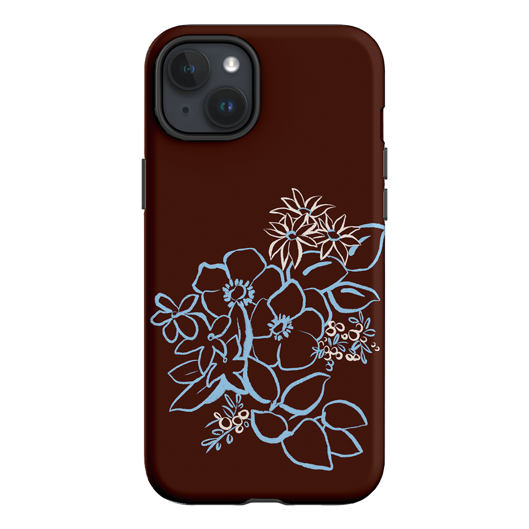 Mocha Posy Printed Phone Cases iPhone 15 Plus / Armoured by Typoflora - The Dairy