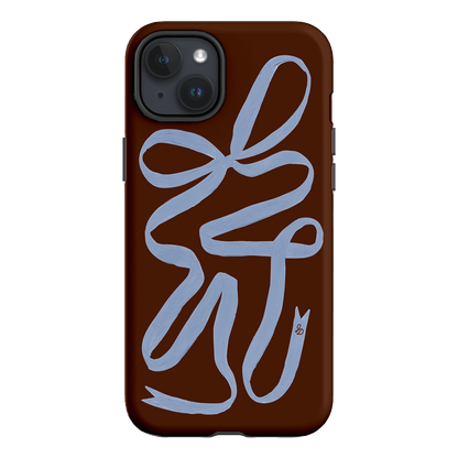 Mocha Ribbon Printed Phone Cases iPhone 15 Plus / Armoured by Jasmine Dowling - The Dairy