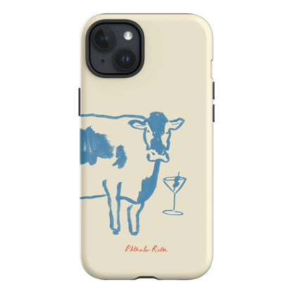 Mootini Blue Printed Phone Cases iPhone 15 Plus / Armoured by Phthalo Ruth - The Dairy