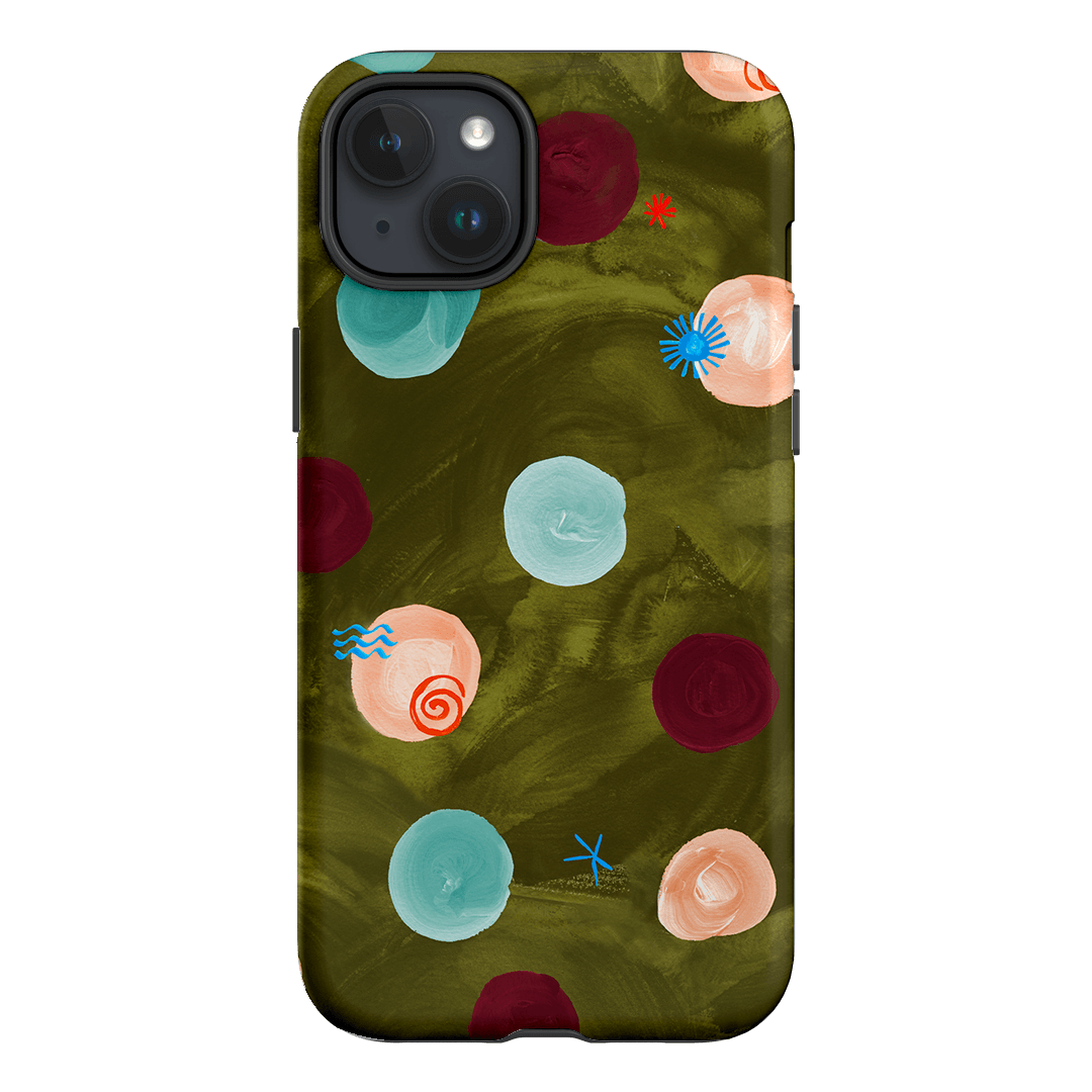 Olive Spot Printed Phone Cases iPhone 15 Plus / Armoured by Charlie Taylor - The Dairy