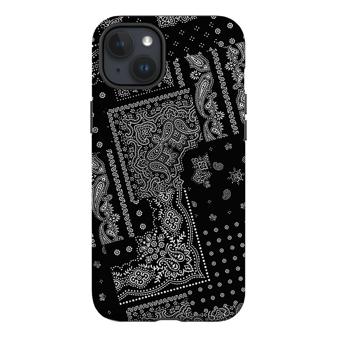Paisley Noir Printed Phone Cases iPhone 15 Plus / Armoured by The Dairy - The Dairy