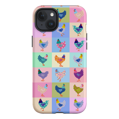 Pastel Chickens Printed Phone Cases iPhone 15 Plus / Armoured by Kayla Henley - The Dairy