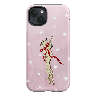 Pink Bow Hound Printed Phone Cases iPhone 15 Plus / Armoured by Lisa Hu - The Dairy