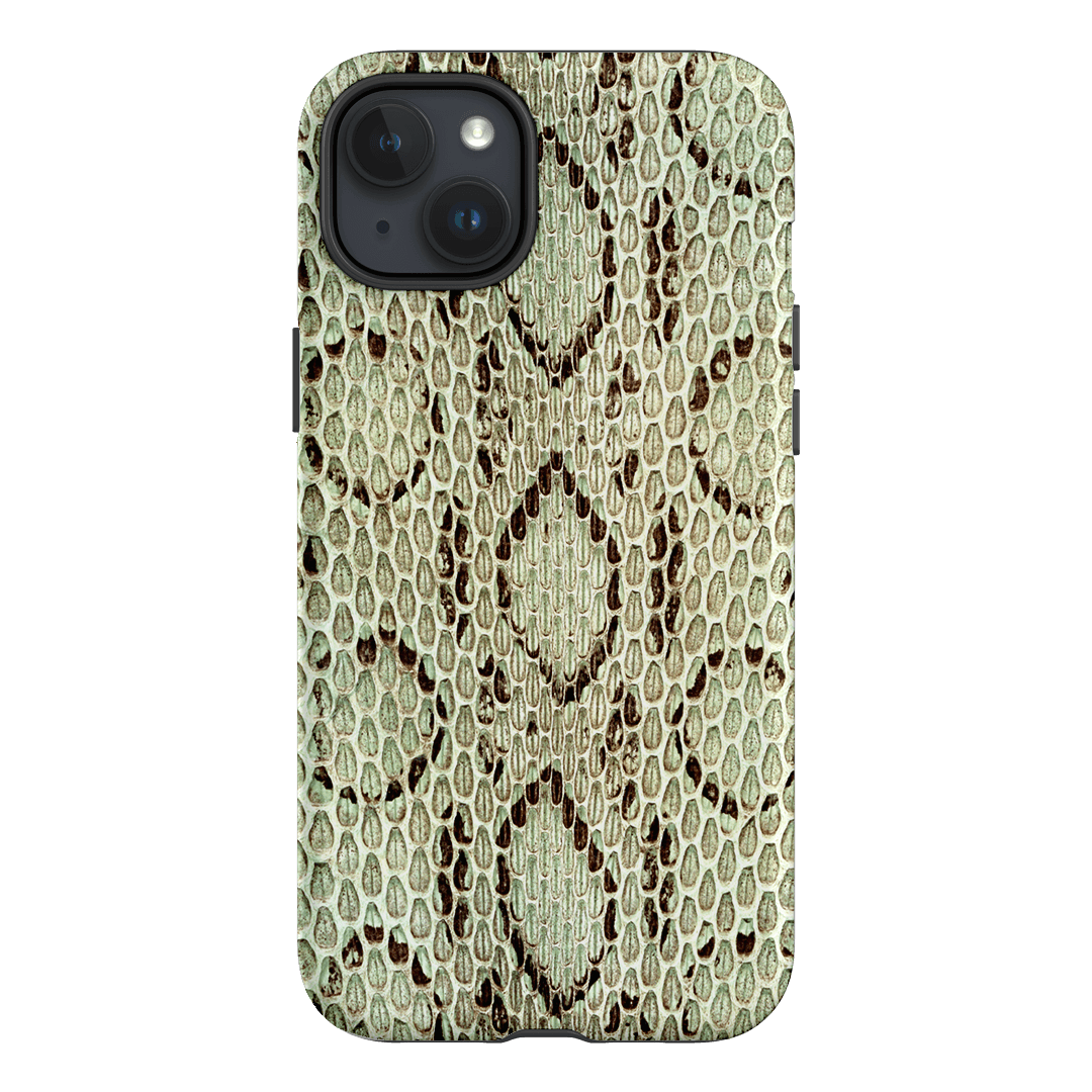 Pistachio Python Printed Phone Cases iPhone 15 Plus / Armoured by The Dairy - The Dairy