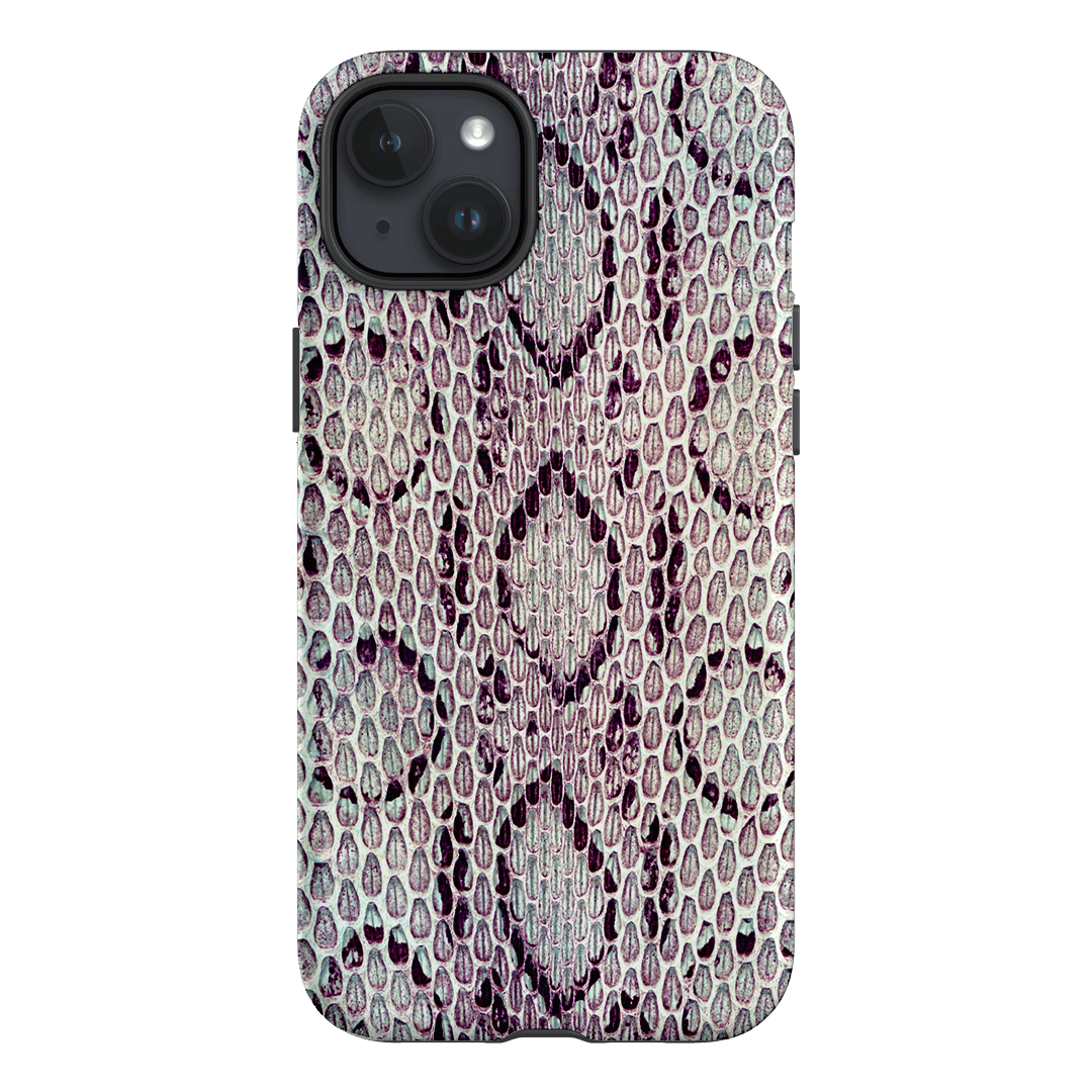 Plum Python Printed Phone Cases iPhone 15 Plus / Armoured by The Dairy - The Dairy