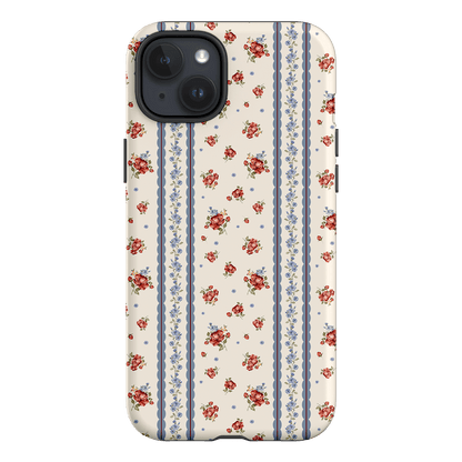 Rose Stripe Printed Phone Cases iPhone 15 Plus / Armoured by Kasiags Art - The Dairy