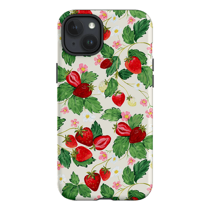 Strawberry Patch Printed Phone Cases iPhone 15 Plus / Armoured by Ellie Mae - The Dairy