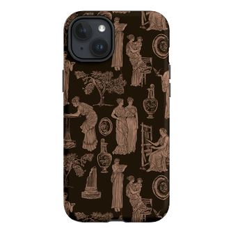 Symposium Burnt Umber Printed Phone Cases iPhone 15 Plus / Armoured by Veronica Tucker - The Dairy