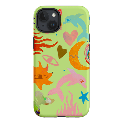 Tattoos Green Printed Phone Cases iPhone 15 Plus / Armoured by Kate Eliza - The Dairy