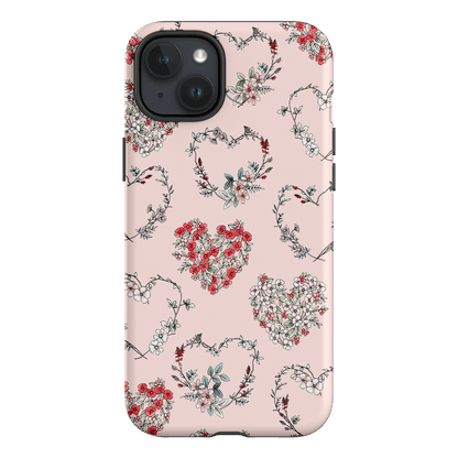 Wild Heart Wreath Printed Phone Cases iPhone 15 Plus / Armoured by Typoflora - The Dairy