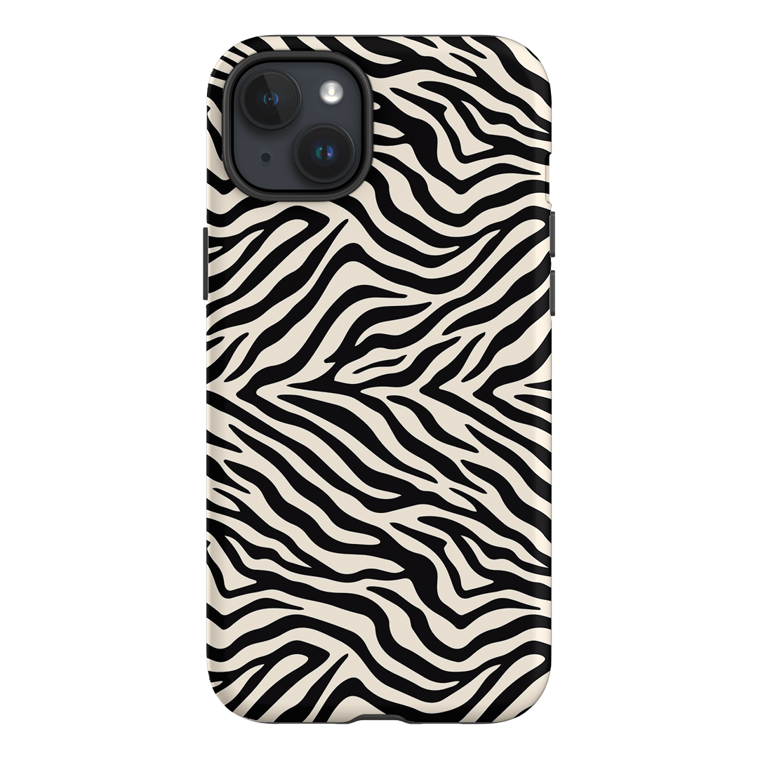 Zebra Ink Printed Phone Cases iPhone 15 Plus / Armoured by The Dairy - The Dairy
