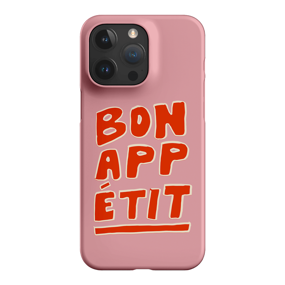 Bon Appetit Pink Printed Phone Cases iPhone 15 Pro Max / Snap by The Dairy - The Dairy