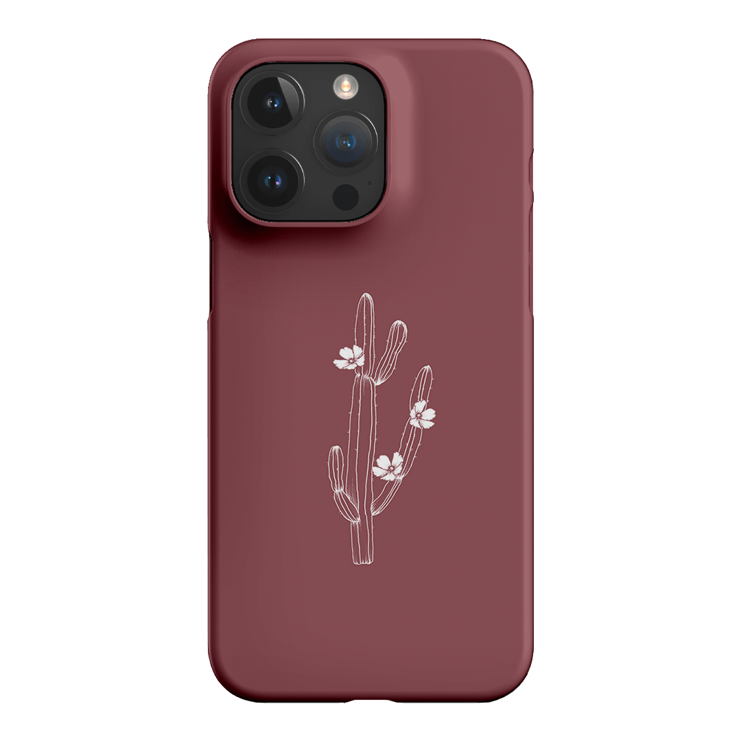 Cactus Flower Printed Phone Cases iPhone 15 Pro Max / Snap by Typoflora - The Dairy