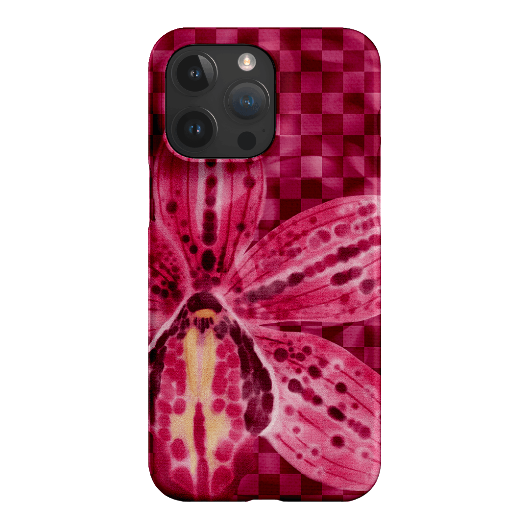 Check Orchid Printed Phone Cases iPhone 15 Pro Max / Snap by Sally Hungerford - The Dairy