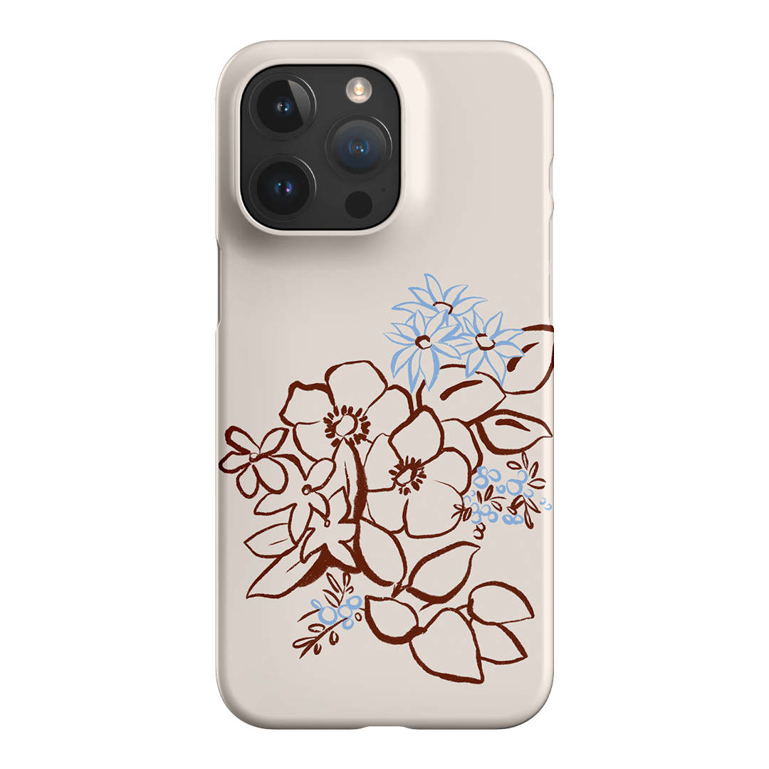 Cream Posy Printed Phone Cases iPhone 15 Pro Max / Snap by Typoflora - The Dairy