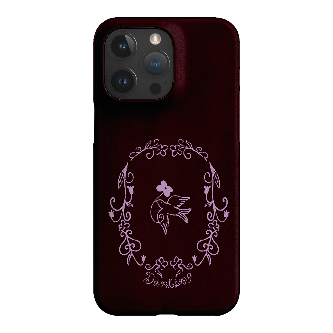 Darling Burgundy Printed Phone Cases by The Dairy - The Dairy