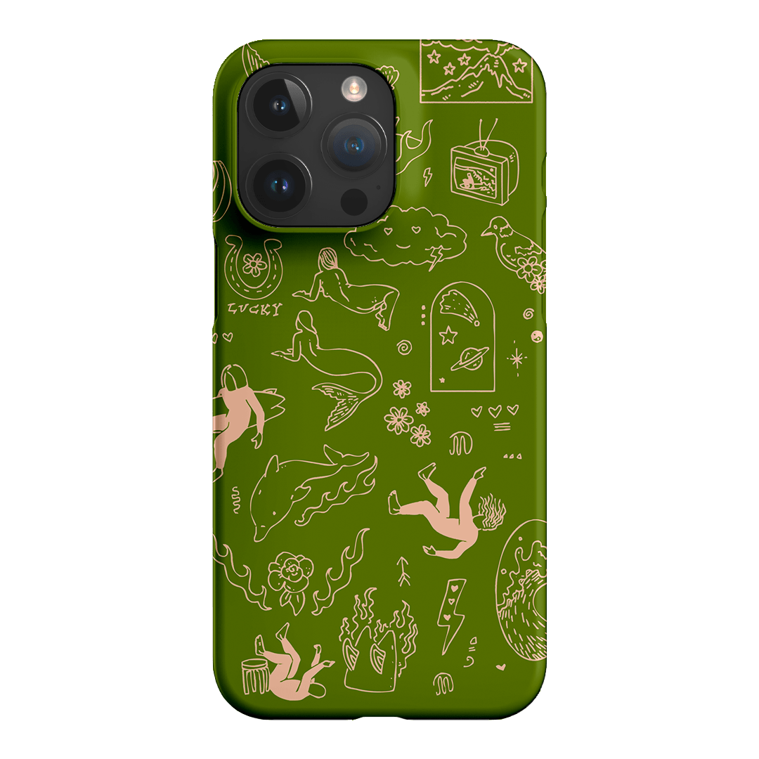 Easty Flash Green Printed Phone Cases iPhone 15 Pro Max / Snap by Easty Beasty - The Dairy