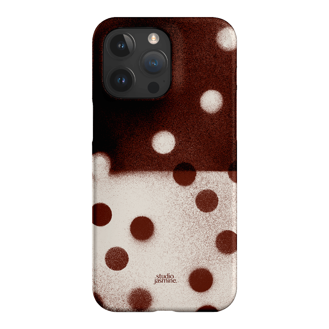 Espresso Polka Dot Printed Phone Cases iPhone 15 Pro Max / Snap by Jasmine Dowling - The Dairy