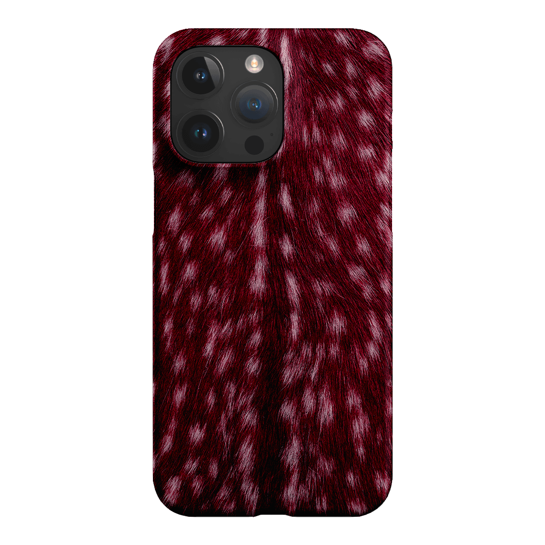 Fawn Burgundy Printed Phone Cases iPhone 15 Pro Max / Snap by The Dairy - The Dairy