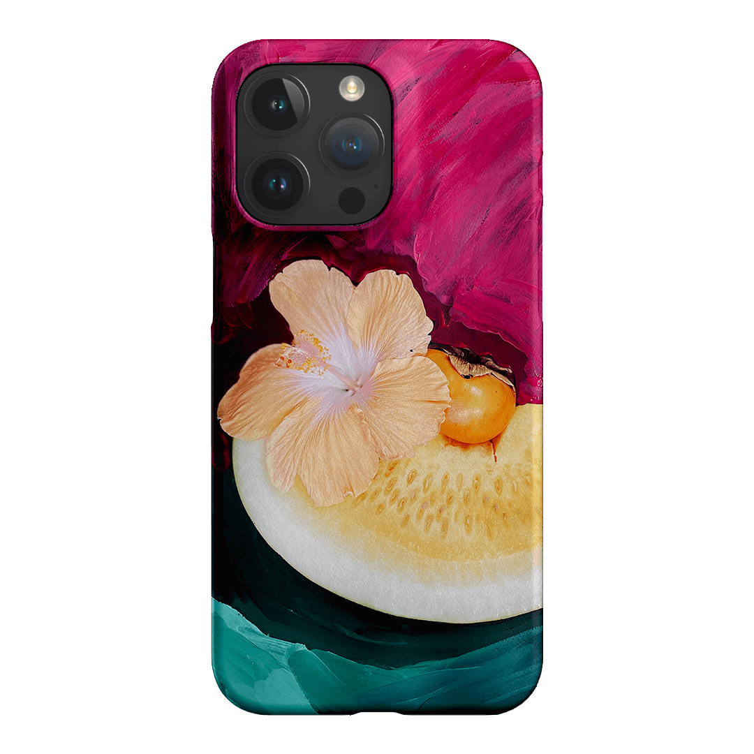 Hibiscus Melon Printed Phone Cases iPhone 15 Pro Max / Snap by Nicole Nelius - The Dairy