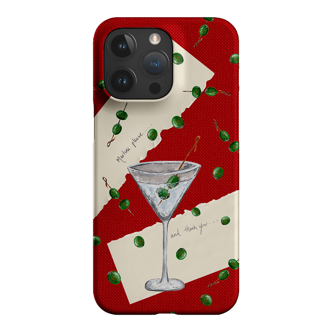 Martini Please Printed Phone Cases iPhone 15 Pro Max / Snap by BG. Studio - The Dairy