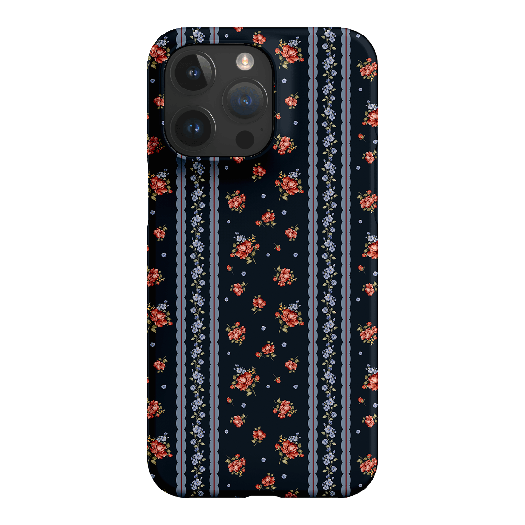 Midnight Stripe Printed Phone Cases iPhone 15 Pro Max / Snap by Kasiags Art - The Dairy