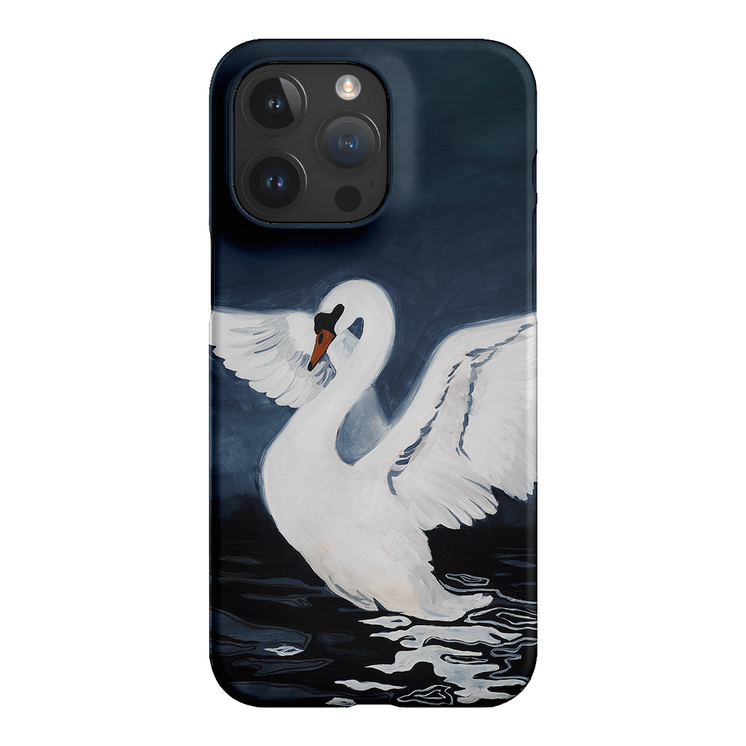 Midnight Swan Printed Phone Cases iPhone 15 Pro Max / Snap by Lisa Hu - The Dairy