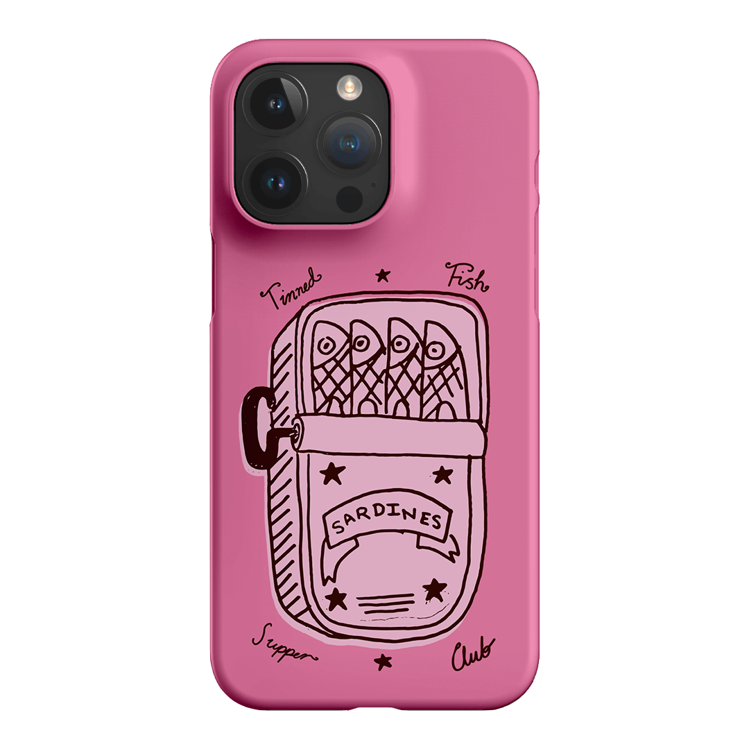 Sardine Social Pink Printed Phone Cases iPhone 15 Pro Max / Snap by The Dairy - The Dairy