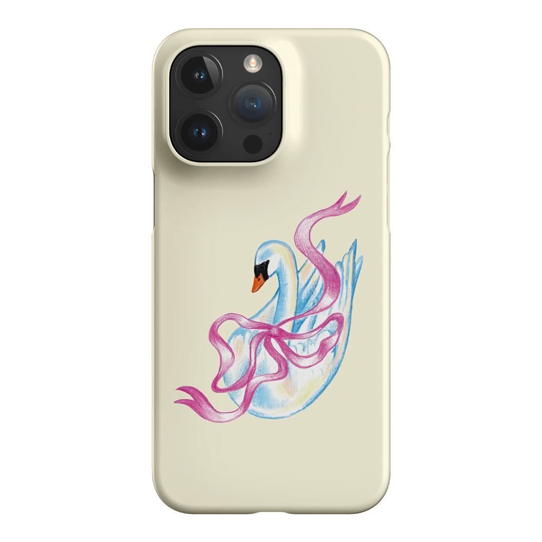 Satin Swan Printed Phone Cases iPhone 15 Pro Max / Snap by Femke Studio - The Dairy