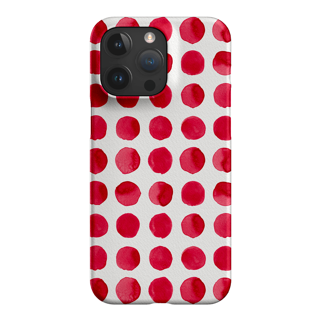 Spots in Red Printed Phone Cases by The Dairy - The Dairy