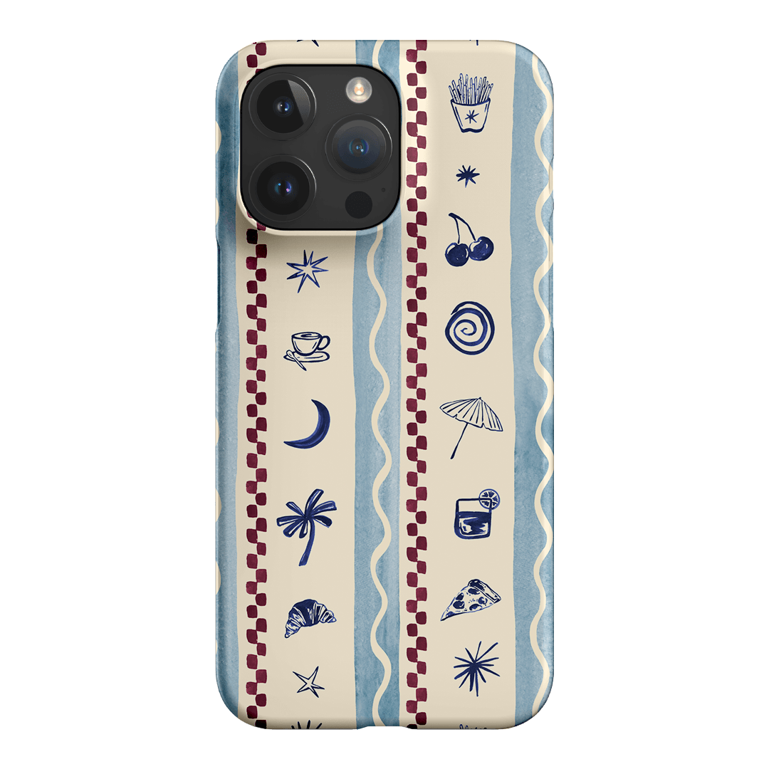 Summer Snacks Blue Printed Phone Cases iPhone 15 Pro Max / Snap by Charlie Taylor - The Dairy
