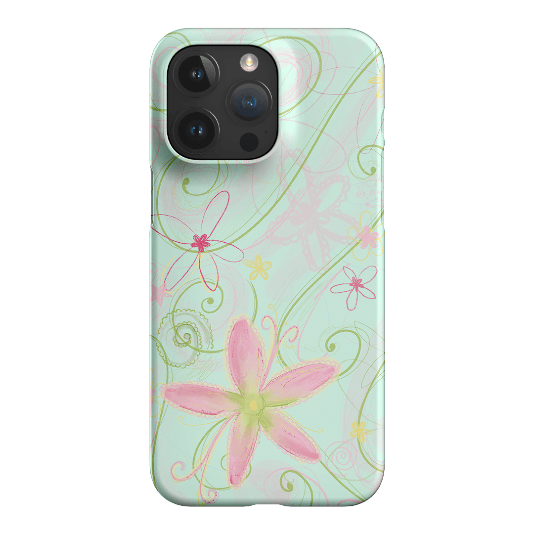 Swirl Blue Printed Phone Cases iPhone 15 Pro Max / Snap by Kayla Carr - The Dairy
